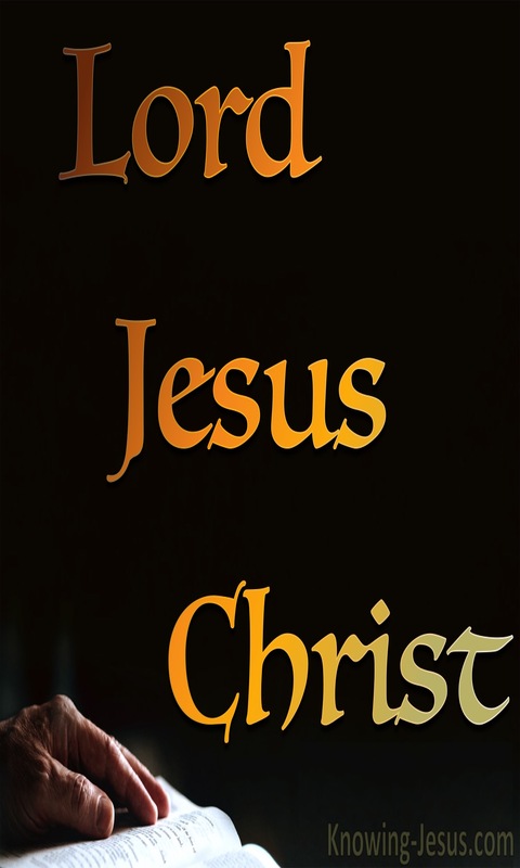 Lord Jesus Christ (devotional)05-17 (black)